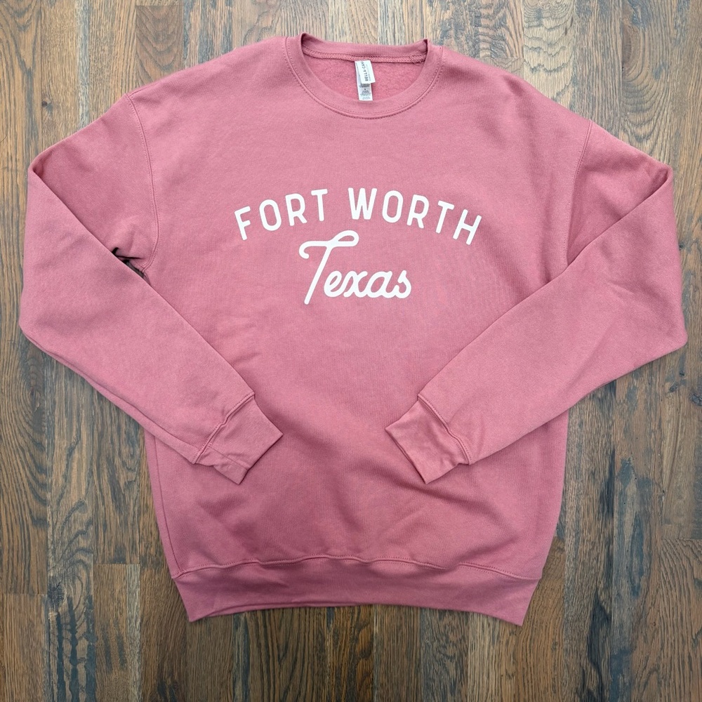 NWOT - Pink Fort Worth Texas Sweatshirt